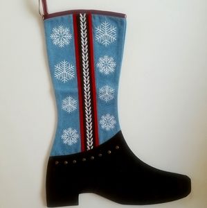 Western Cowboy Boot Christmas Stocking